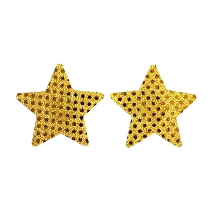 Nipple Stickers- Sequin Look Stars - Waterproof - Pasties - Reusable