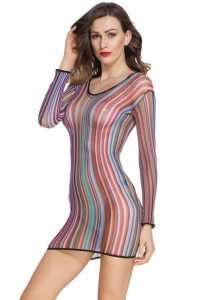 Colorful Net Mini Dress on www.MyPrivateStyle.com