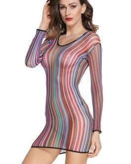 Colorful Net Mini Dress on www.MyPrivateStyle.com