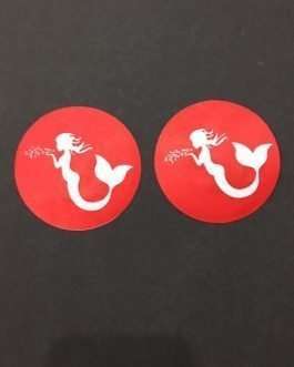 Mermaid Nautical Theme Pasties Nipple Stickers on MyPrivateStyle.com