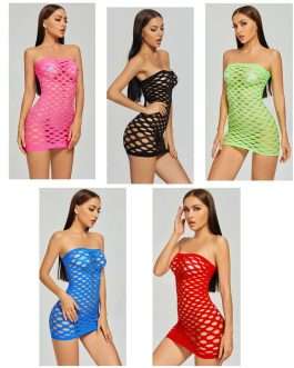 All Over Cut Out Strapless Party Tube Dress on MyPrivateStyle.com