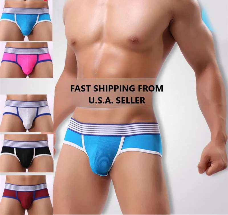 Open back brief with fine mesh men's underwear * MyPrivateStyle.com