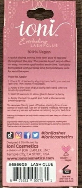Eyelash Glue for 3D Faux Mink Lashes on MyPrivateStyle.com