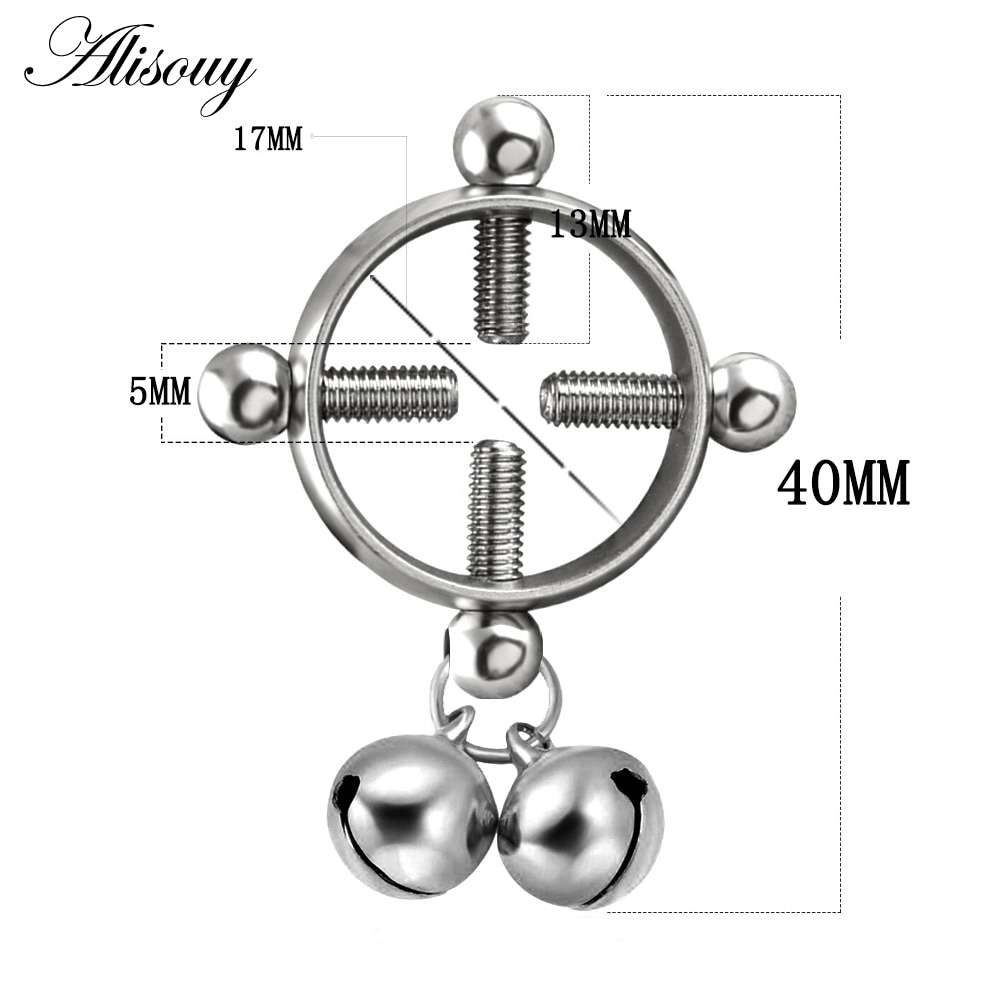 Bell Pendant Fake Nipple Rings Jewelry on www.MyPrivateStyle.com