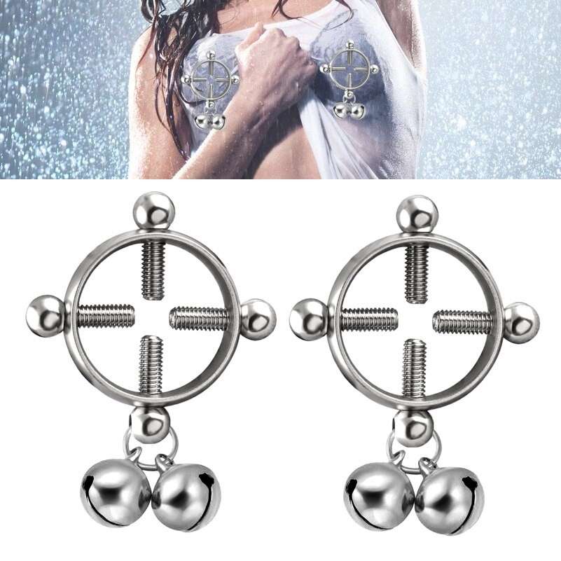 Bell Pendant Fake Nipple Rings Jewelry on www.MyPrivateStyle.com