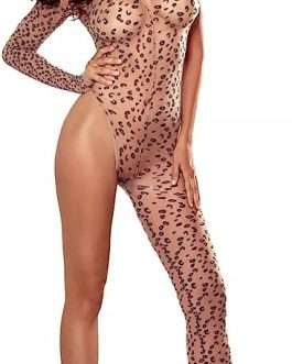 Wild & Untamed Leopard Temptation Bodysuit   Soft silky material with lots of stretch makes this bodystocking so comfortable to wear. on MyPrivateStyle.com