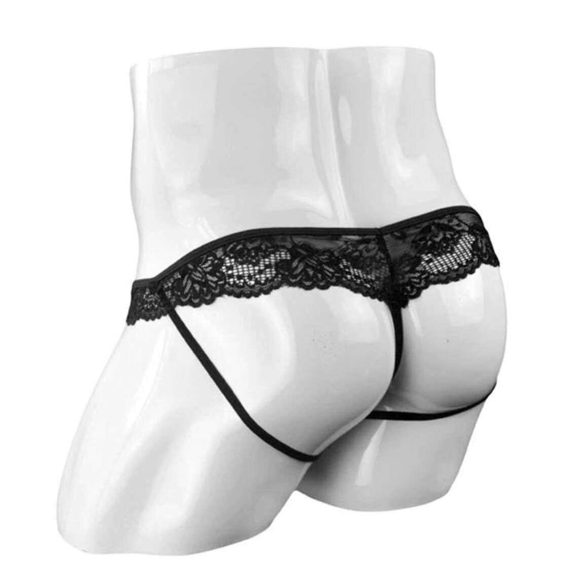 Men's Pouch Lace Frilly Sissy Thong Panties * MyPrivateStyle.com