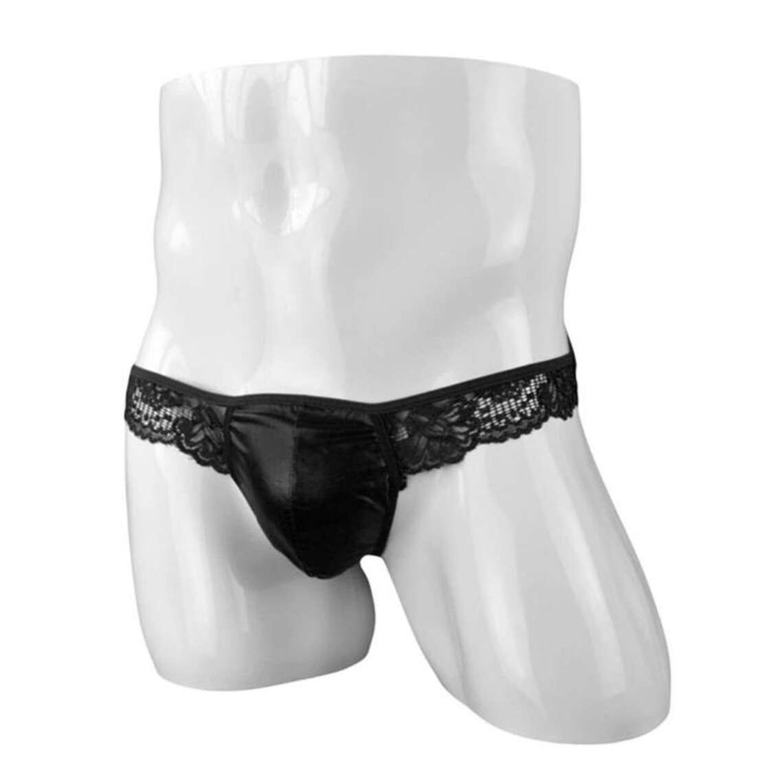 Men's Pouch Lace Frilly Sissy Thong Panties * MyPrivateStyle.com