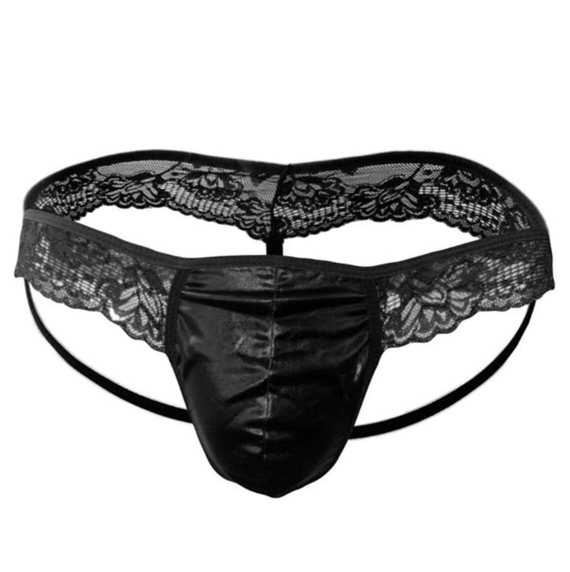 Men's Pouch Lace Frilly Sissy Thong Panties * MyPrivateStyle.com