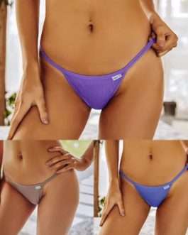 Women's T-Back Cotton Thong Underwear FINETOO Brand * www.MyPrivateStyle.com