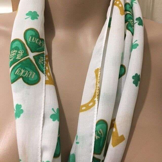Lucky Shamrock Kiss Me Rectangle Scarf * www.MyPrivateStyle.com