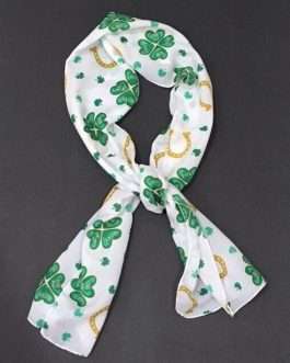 Lucky Shamrock Kiss Me Rectangle Scarf * www.MyPrivateStyle.com