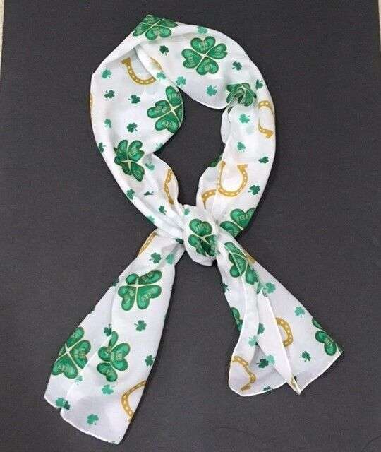 Lucky Shamrock Kiss Me Rectangle Scarf * www.MyPrivateStyle.com