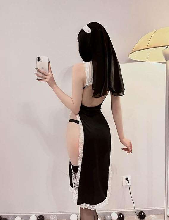 5pc Costume Naughty Nun
