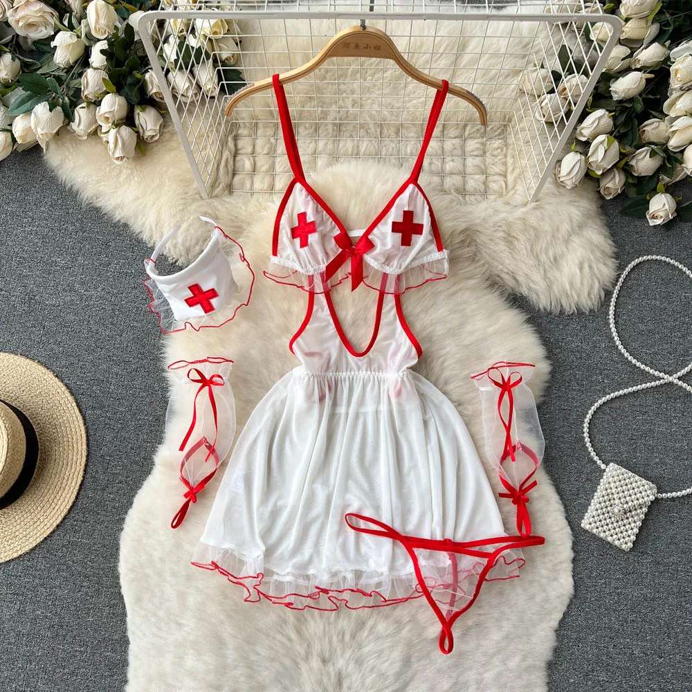 Naughty Nurse Babydoll Lingerie Dress