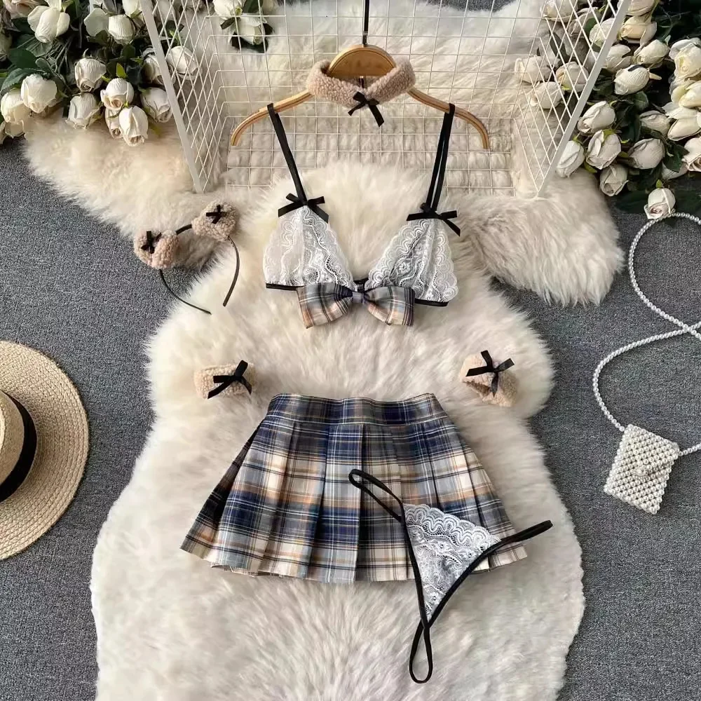 Adult Innocent School Girl Teddy Bear Cosplay Halloween Costume
