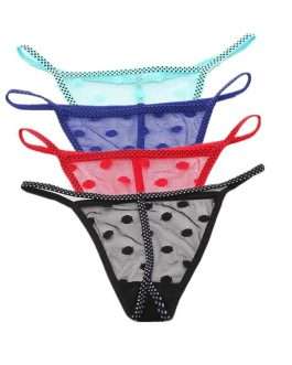 Famous Shear Dot Thong Panties