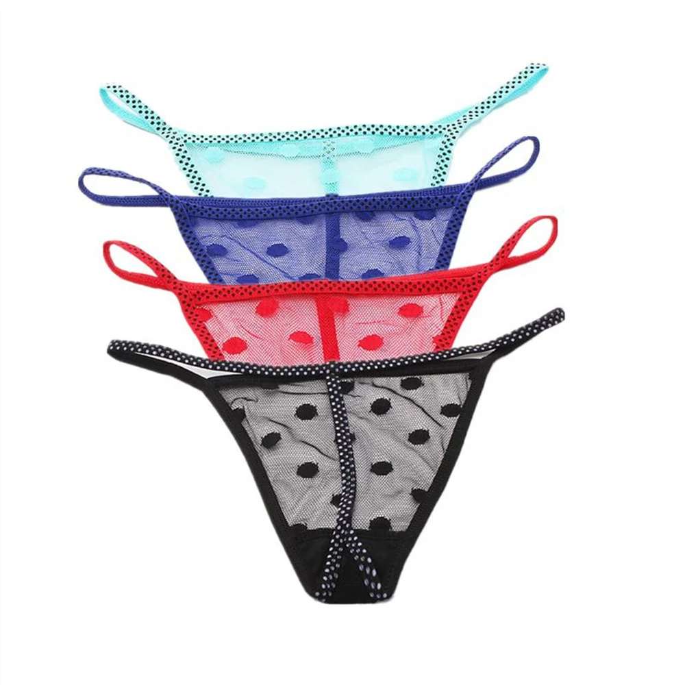 Famous Shear Dot Thong Panties