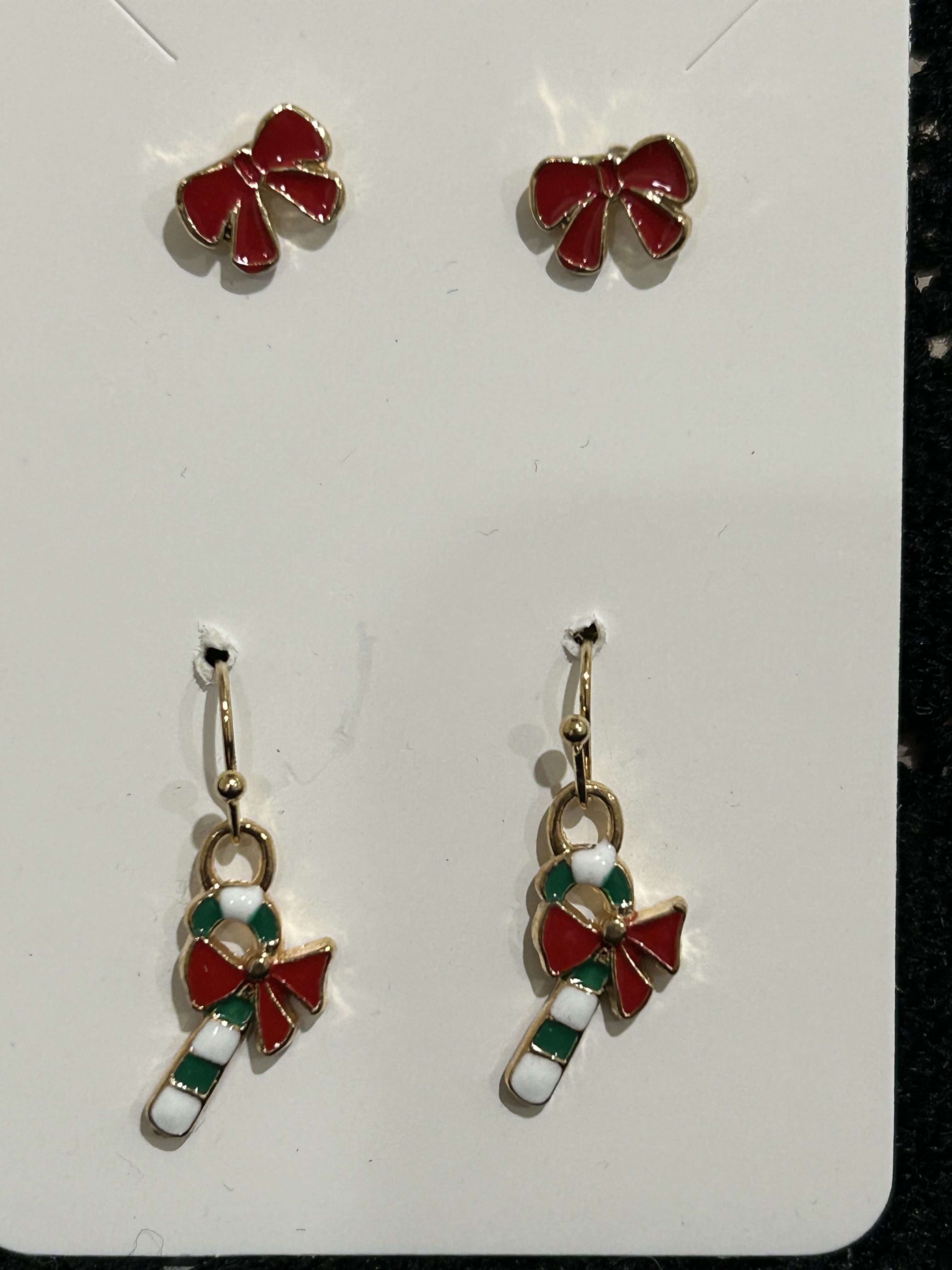 2 Pairs Christmas Earrings For Fun Holiday Spirit