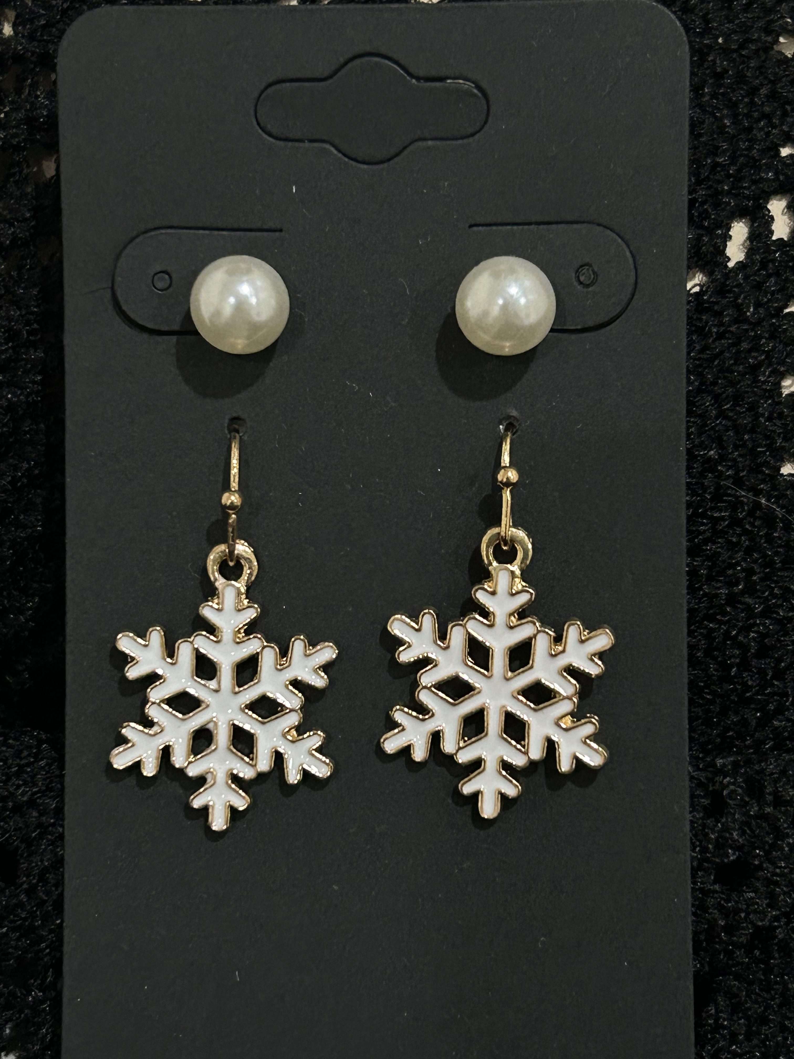 2 Pairs Christmas Earrings For Fun Holiday Spirit