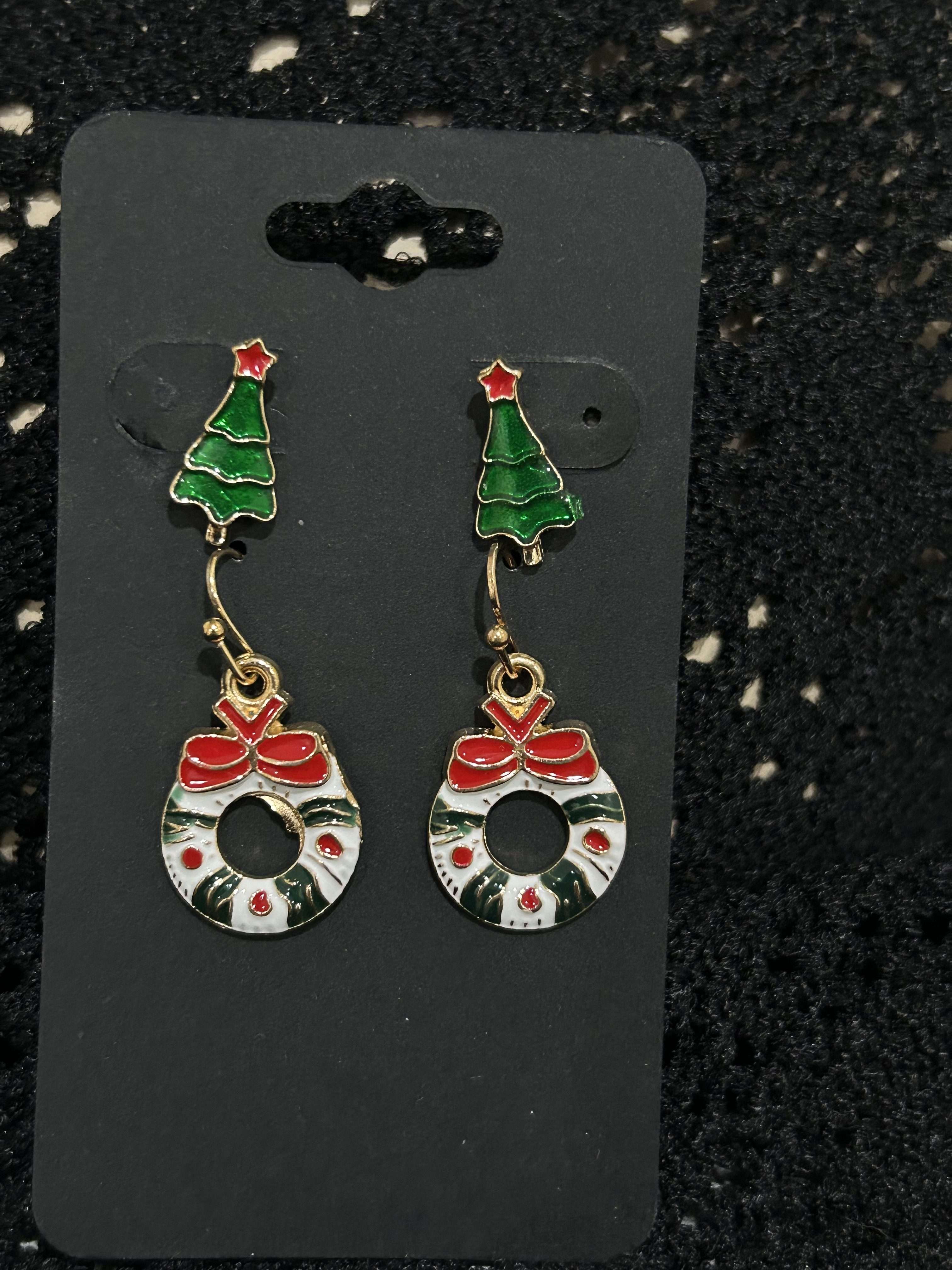 2 Pairs Christmas Earrings For Fun Holiday Spirit