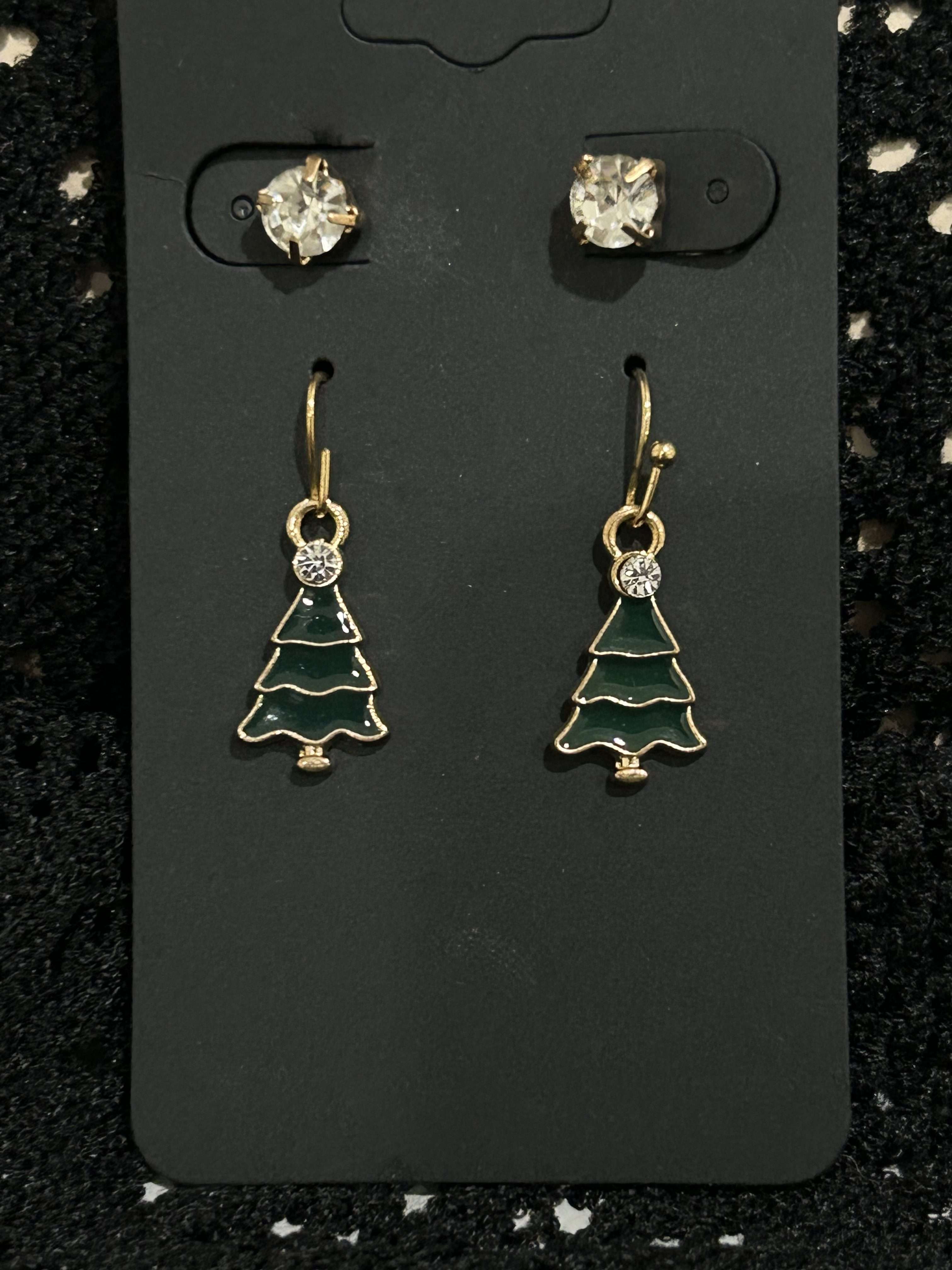 2 Pairs Christmas Earrings For Fun Holiday Spirit