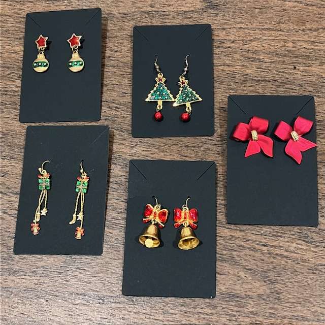 Christmas Holiday Parties Earrings Various Sizes And Designs