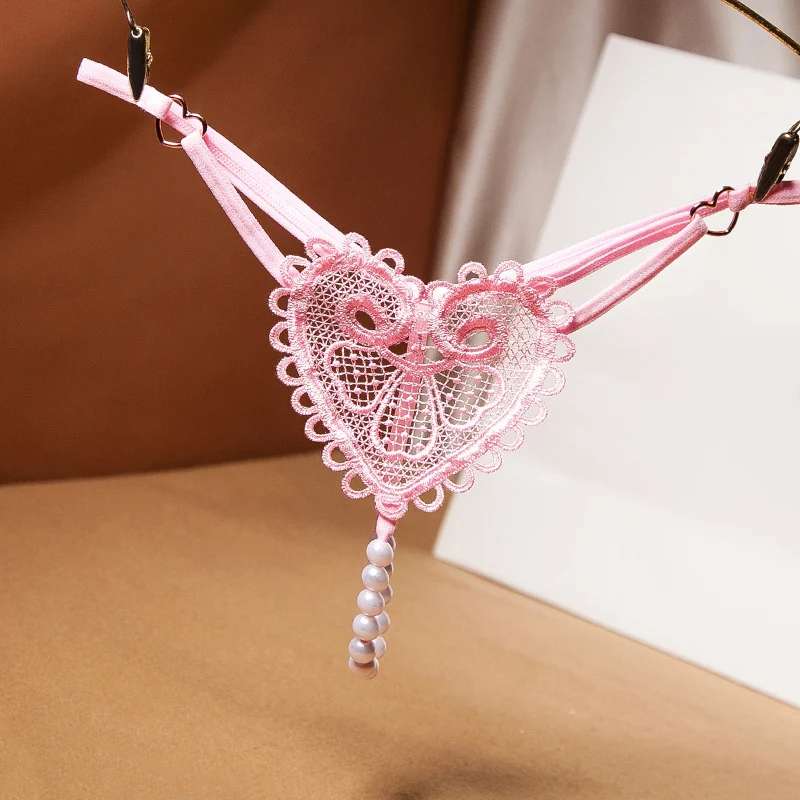 Pearl Massage Heart Shaped G-Strings