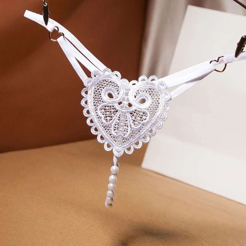 Pearl Massage Heart Shaped G-Strings