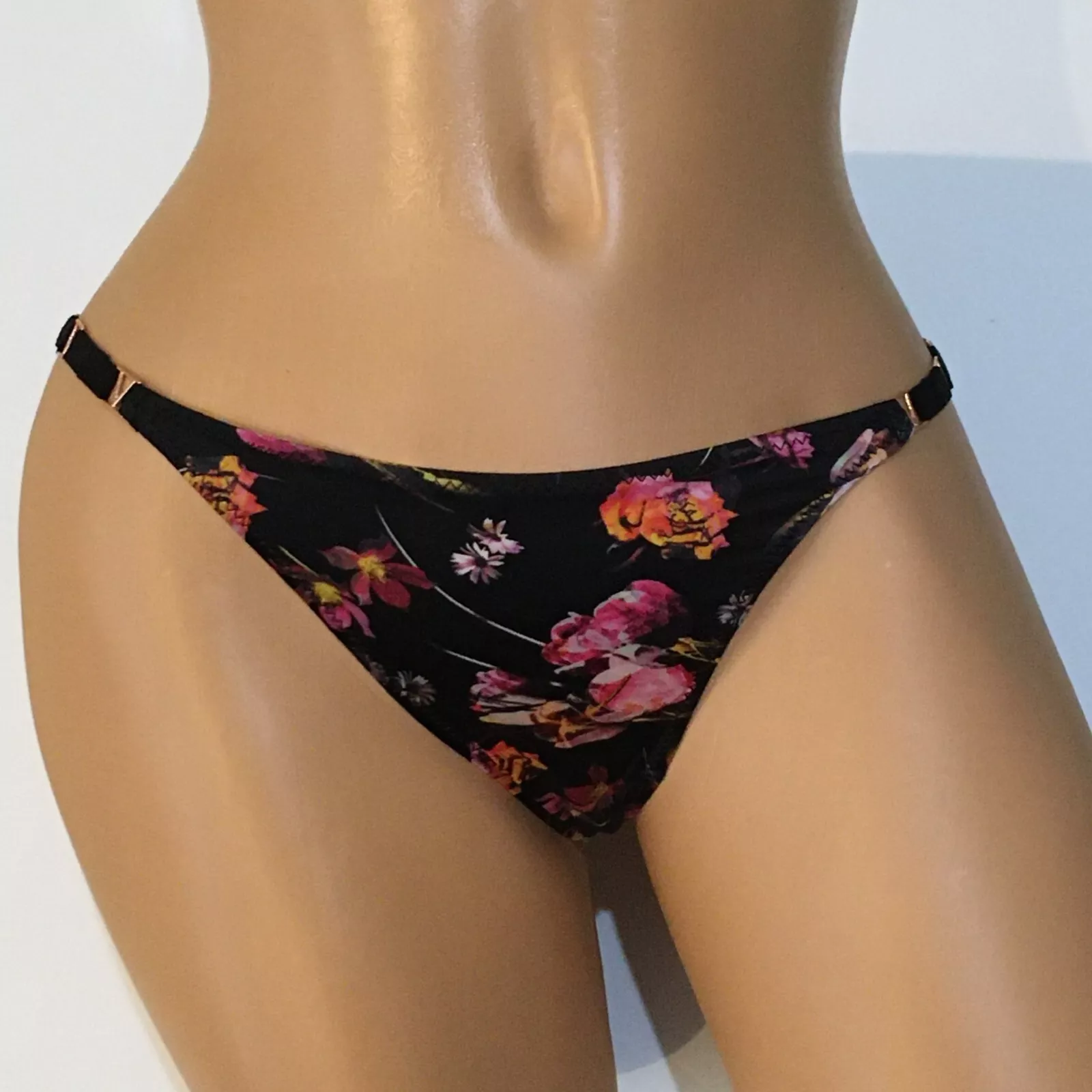 Floral Printed High Cut T-Back on MyPrivateStyle.com