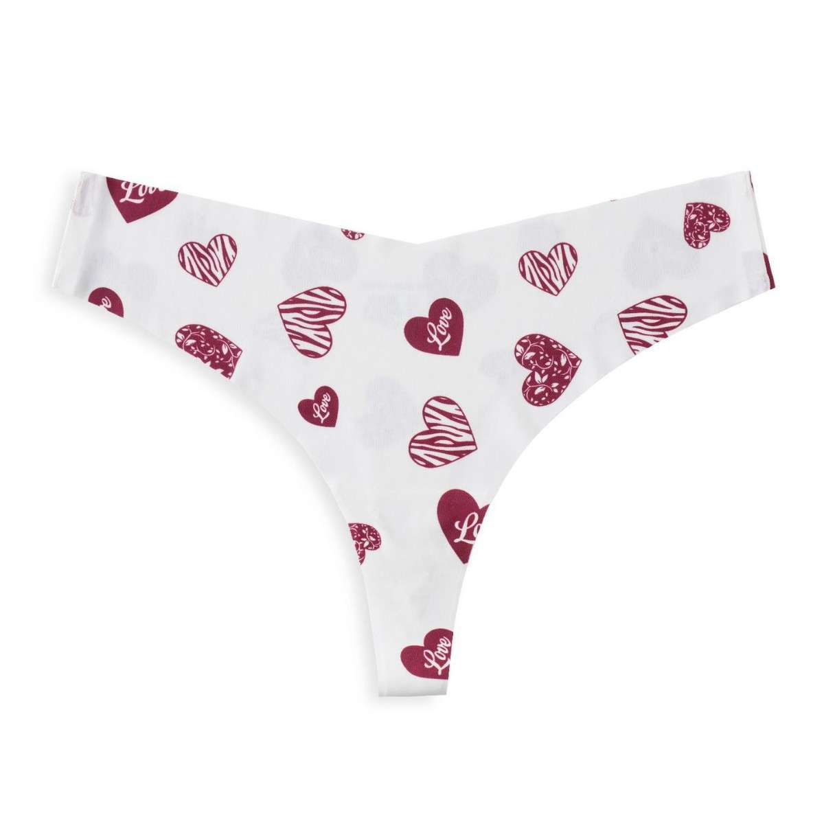 Heart Print Women's Hipster Panties