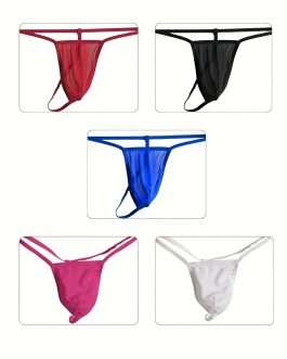 Men's Sheer Pouch T-Back G-String. Quality underwear. Minimal coverage of your package
