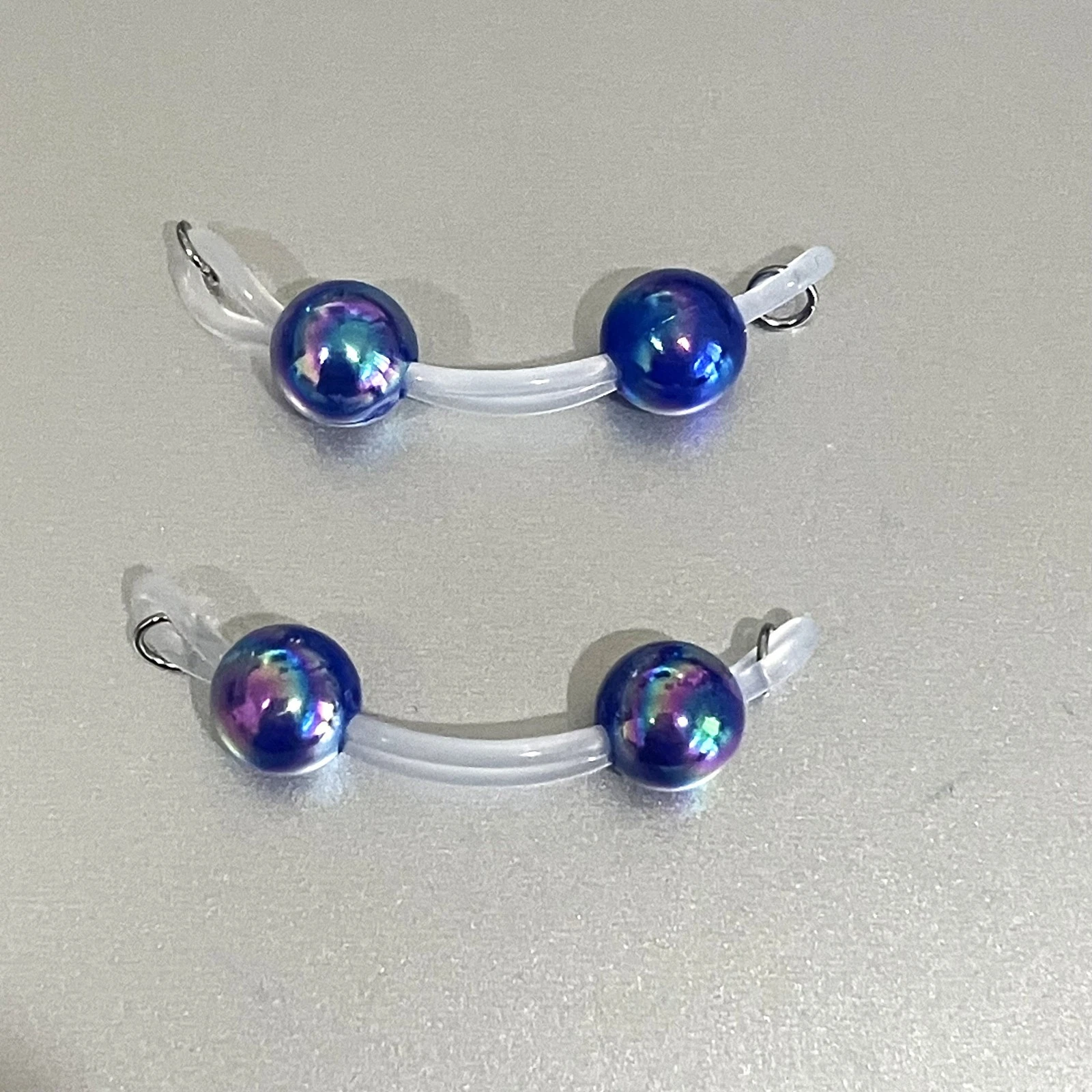 Non Piercing Faux Barbell Nipple Slip On Jewelry