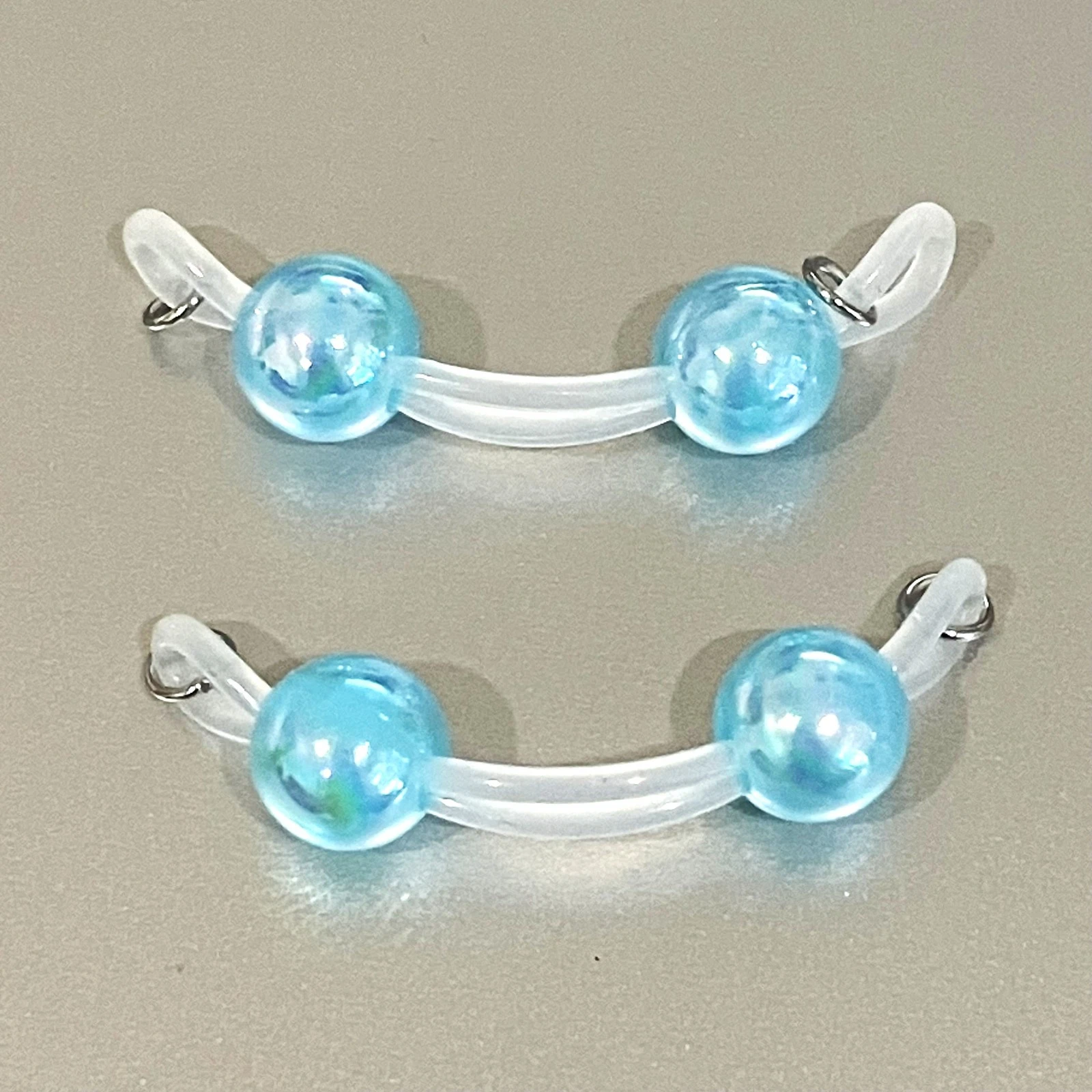 Non Piercing Faux Barbell Nipple Slip On Jewelry