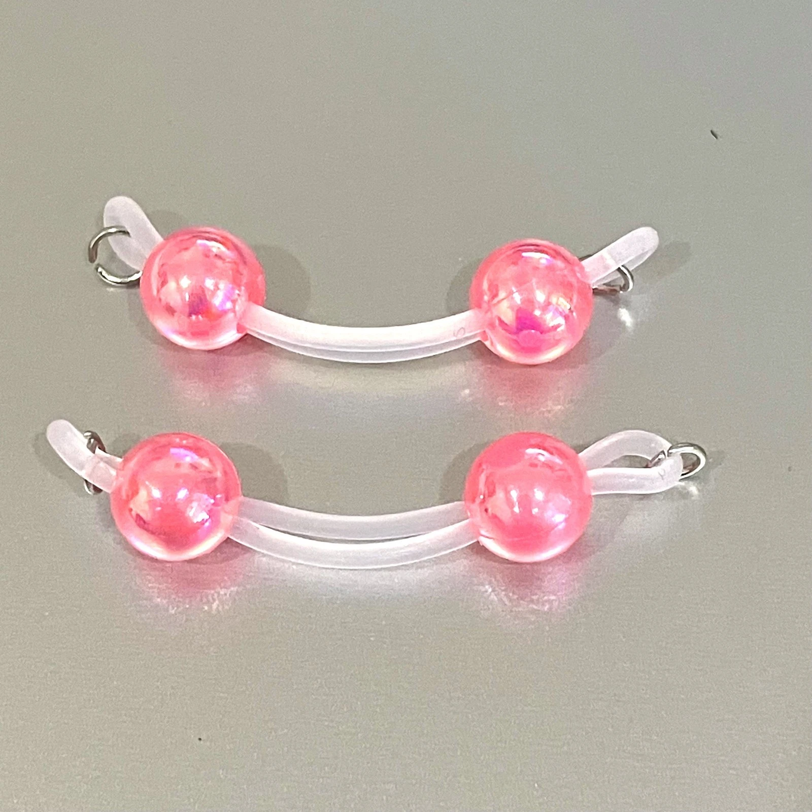 Non Piercing Faux Barbell Nipple Slip On Jewelry