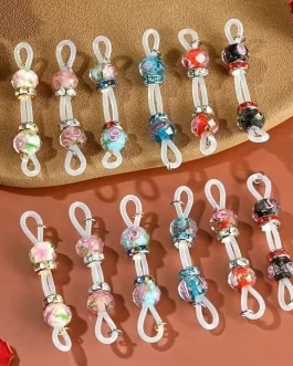 Pair of Non Metal Faux Barbell Nipple Slip On Jewelry