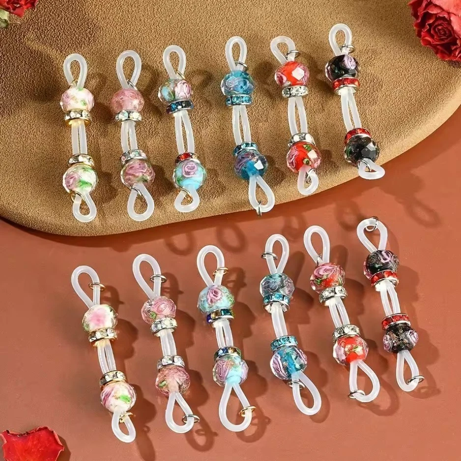 Pair of Non Metal Faux Barbell Nipple Slip On Jewelry