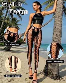 Cutout Lingerie Lounge Pants, Stetchy Pull-On Pants